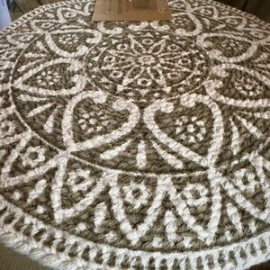 Novo kitchen tan and cream Mandala placemats (set of 4) 100% Cotton